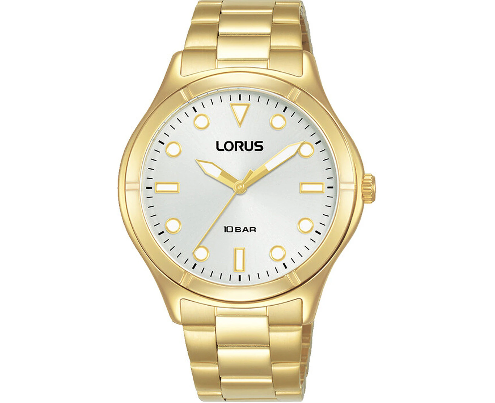 Lorus RG248VX9 Silver Dial Gold Stainless Steel Womens Watch