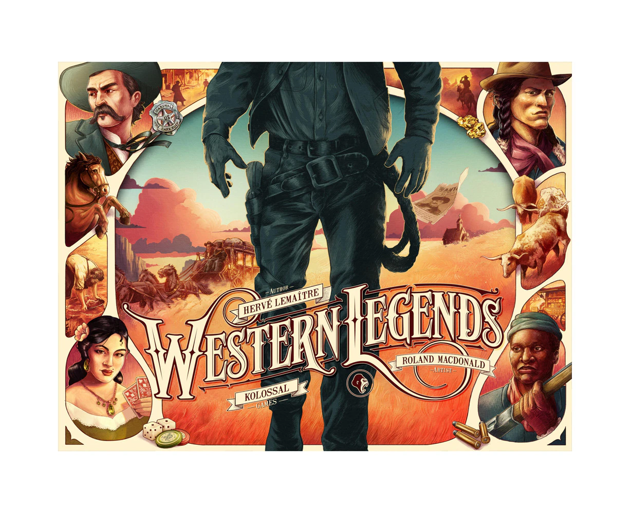 Matagot Western Legends Big Box Inserts & Promo Strategy Play Cards Board Game