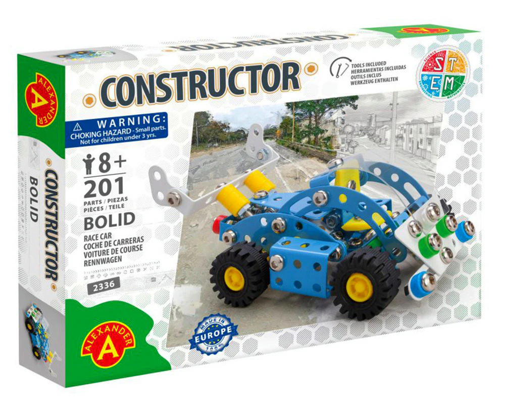 Alexander Constructor Bolid Race Car Toy for Ages 8+ 201pcs (CON023367)