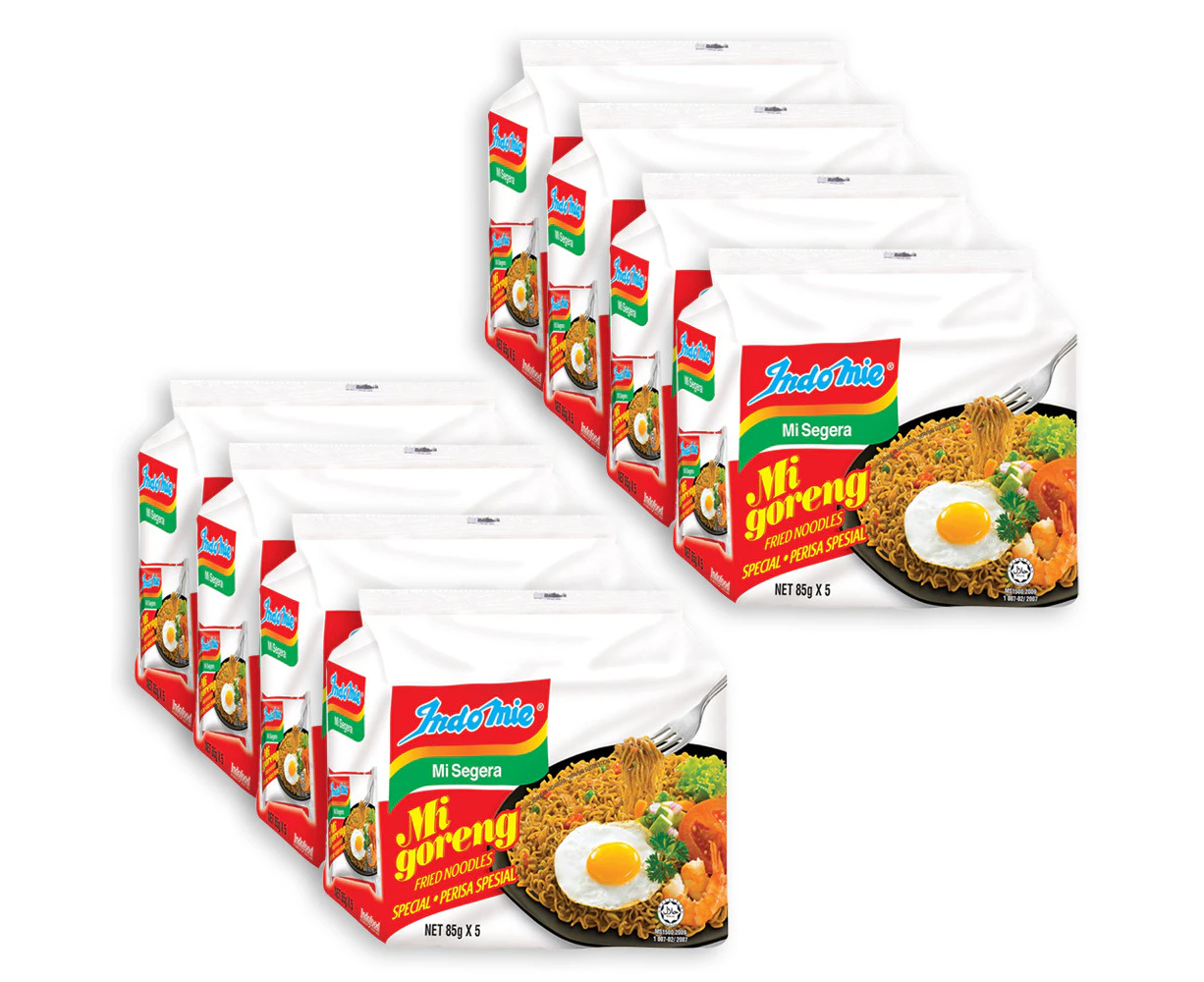 8x 5PK Indomie Mi Goreng Fried Noodles Instant Noodle Packs Original Special