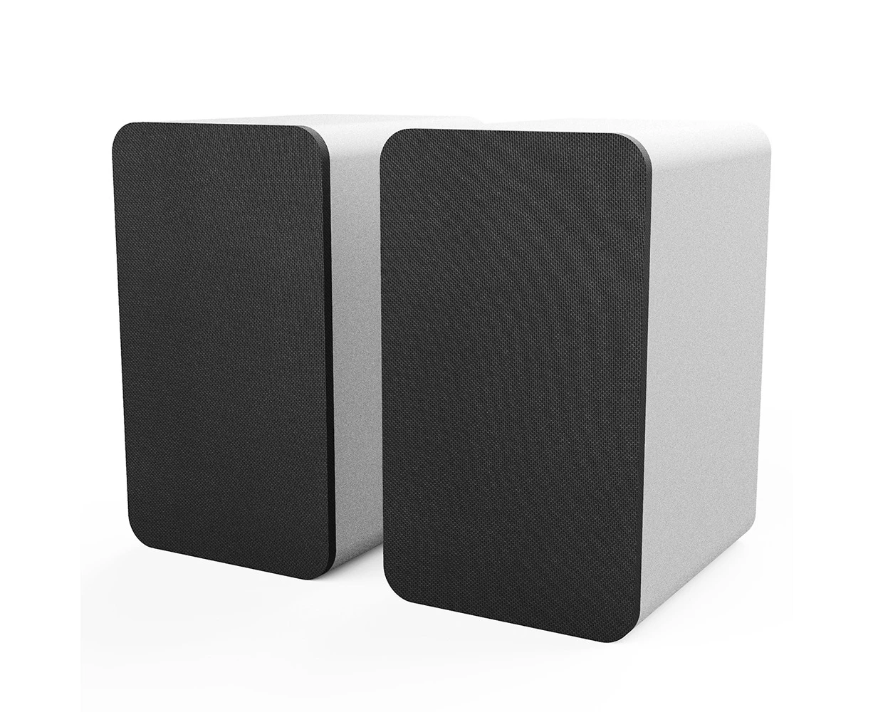 Silcron SLR07 Wireless Active Bookshelf Speakers Set with HDMI ARC - White