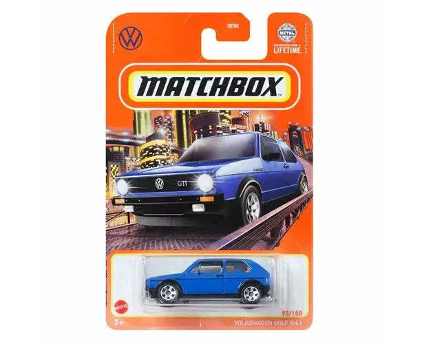 Matchbox Car Collection 2024 Mix 7G Long Card - Volkswagen Golf MK 1 Blue