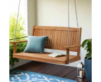 Gardeon Porch Swing Chair With Chain Outdoor Furniture Wooden Bench 2 Seater