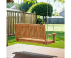 Gardeon Porch Swing Chair With Chain Outdoor Furniture Wooden Bench 2 Seater