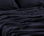 Daniel Brighton Kids Micro Luxe King Single Bed Sheet Set - Navy