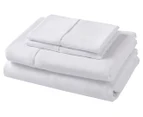 Daniel Brighton Kids Micro Luxe King Single Bed Sheet Set - White