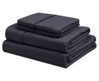 Daniel Brighton Kids Micro Luxe King Single Bed Sheet Set - Navy