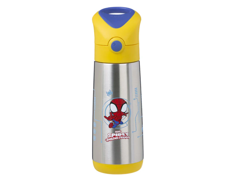 Marvel Spidey x b.box 500mL Insulated Kids' Drink Bottle - Blue/Yellow