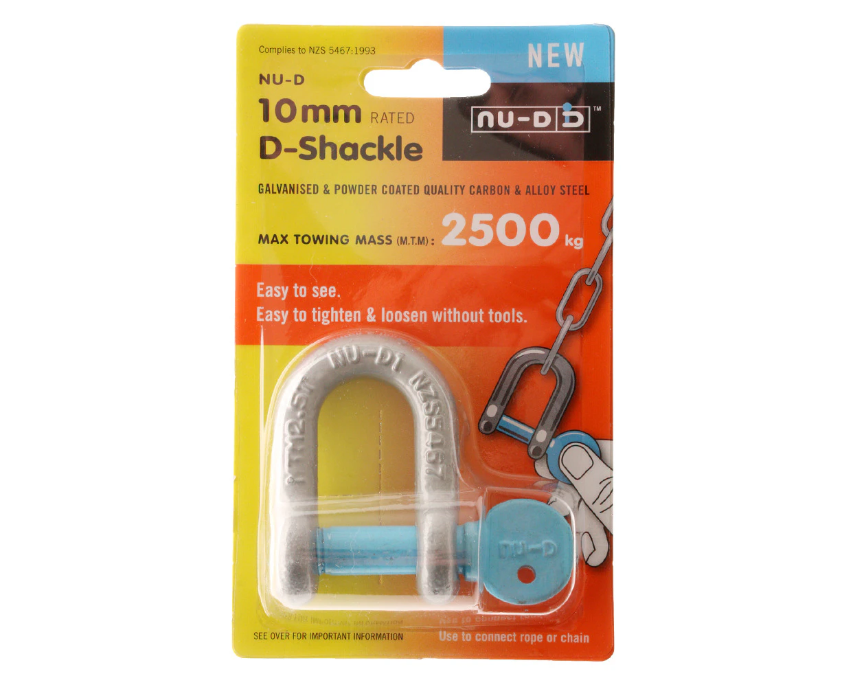 Nu-D Towing D-Shackle 10mm