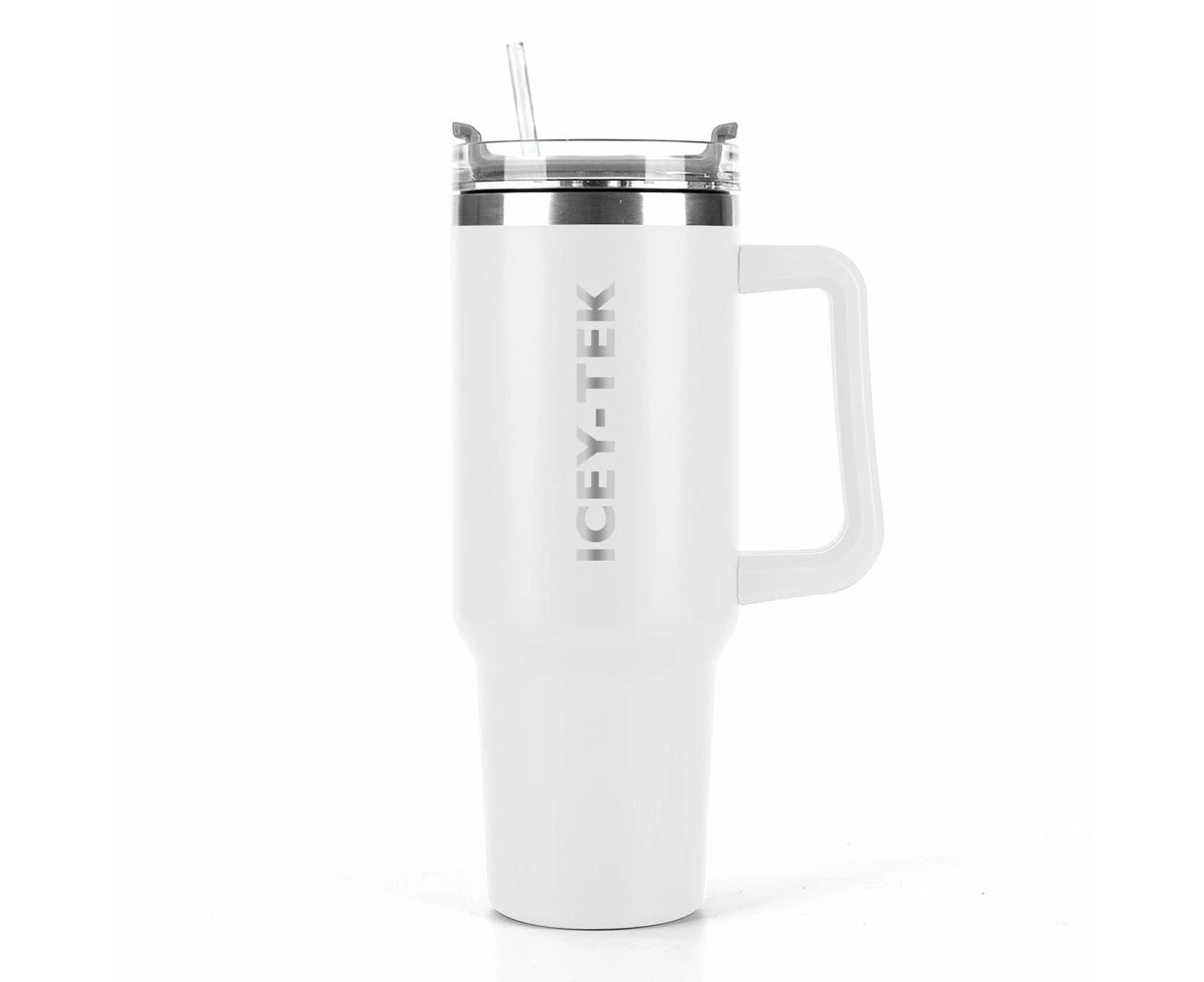 Icey-Tek Smoothie Insulated Travel Mug 1L White