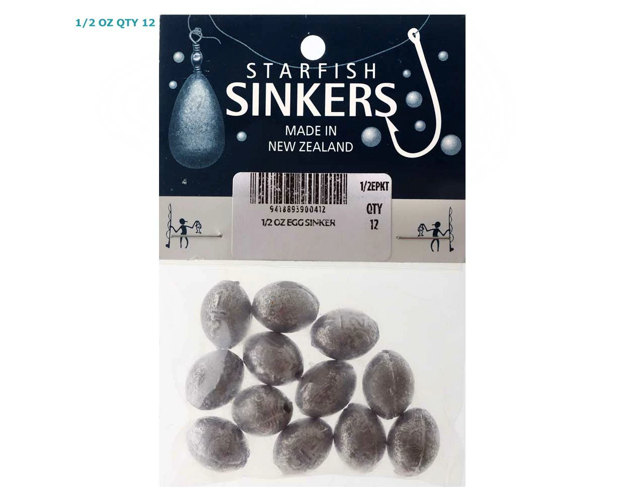 Starfish Egg Sinkers 1/2oz Qty 12