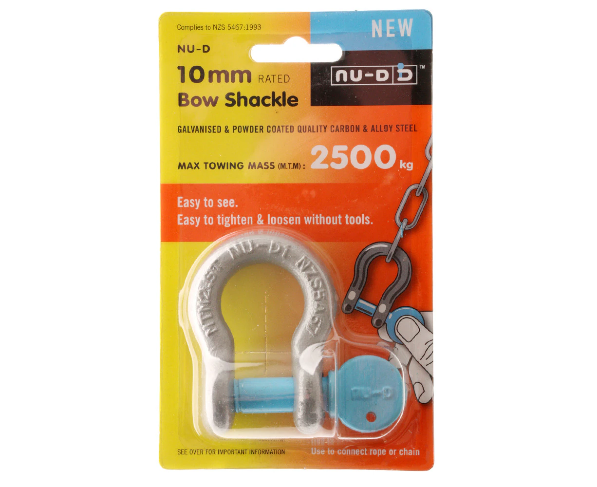 Nu-D Towing Bow Shackle 10mm