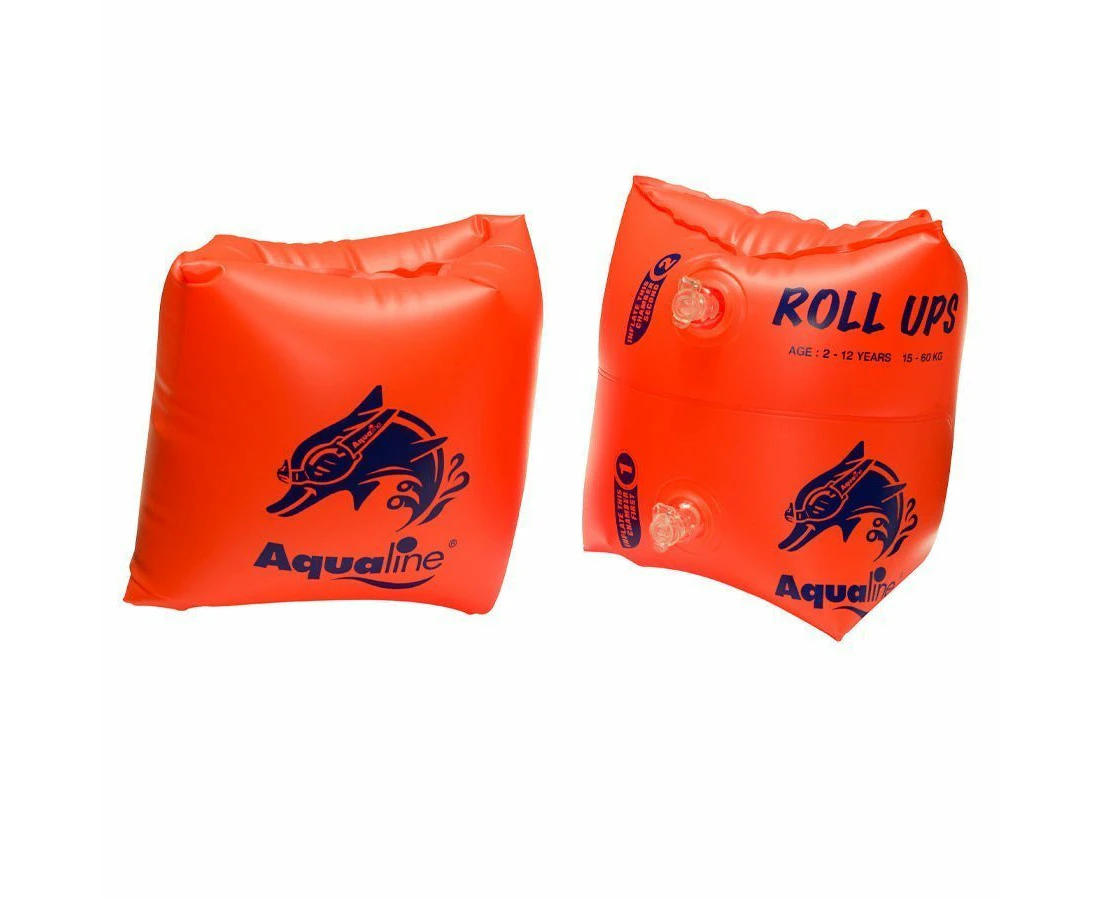 Aqualine Roll Up Kids Inflatable Swimming Arm Floaties 2-12y