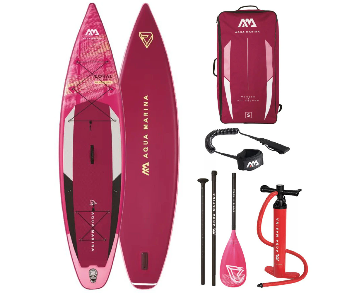 Aqua Marina Coral Touring Inflatable Stand Up Paddle Board Package 11ft 6in