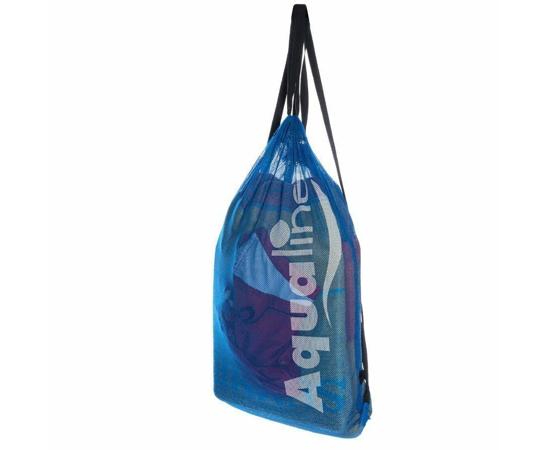 Aqualine Mesh Swimming Gear Bag Blue