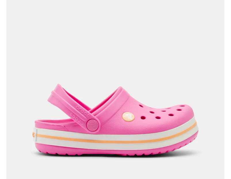 Crocs Kids' Crocband Clogs - Electric Pink/Cantaloupe