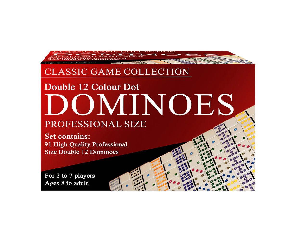 Double 12 Colour Dot Dominoes