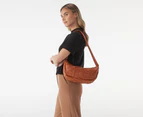 Tony Bianco Zoo Woven Slouch Crossbody Bag - Tan