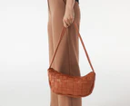 Tony Bianco Zoo Woven Slouch Crossbody Bag - Tan