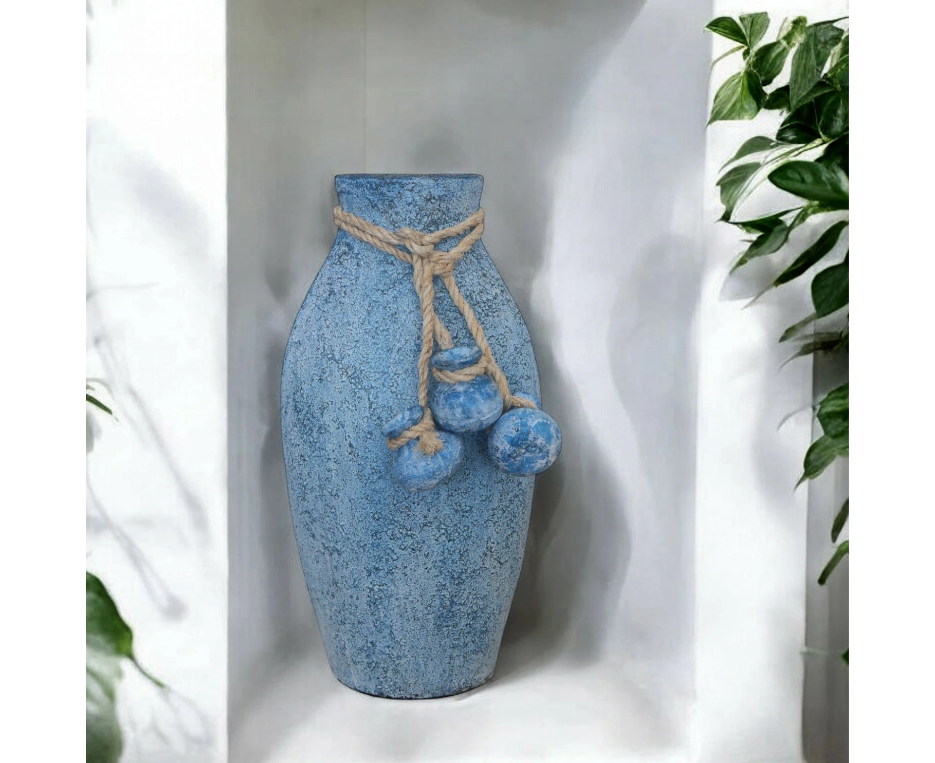 Blue Rustic Vase