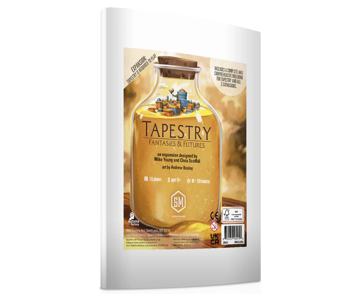 Stonemaier Expansion Set for Tapestry Fantasies & Futures Board Game