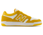 New Balance Men's BB480 Wide Fit Sneakers - White/Varsity Gold