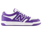 New Balance Men's BB480 Sneakers - White/Prism Purple