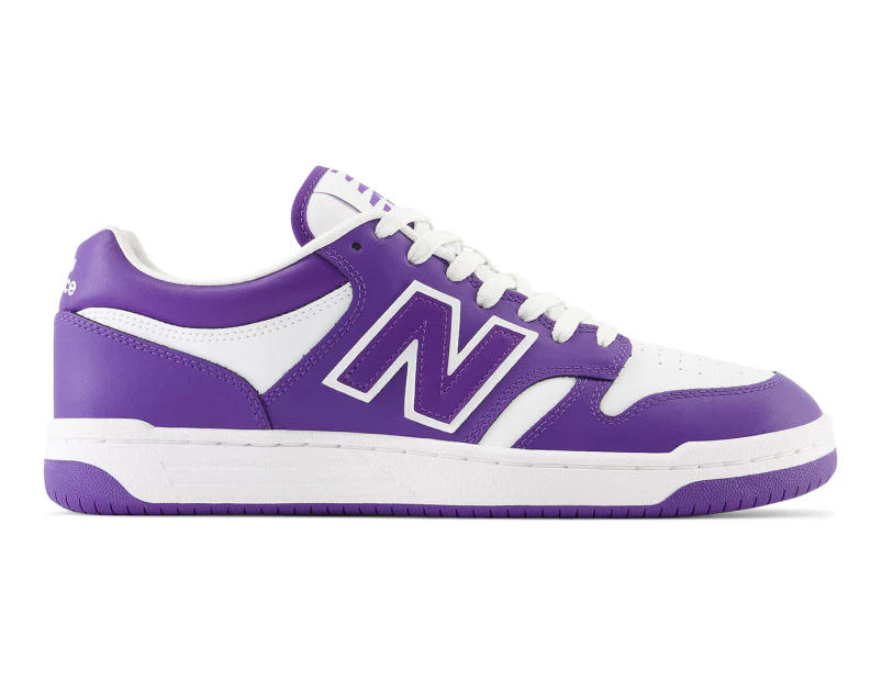 New Balance Men's BB480 Sneakers - White/Prism Purple