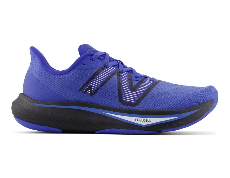 New Balance Men's FuelCell Rebel v3 Running Shoes - Marine Blue/Black/White