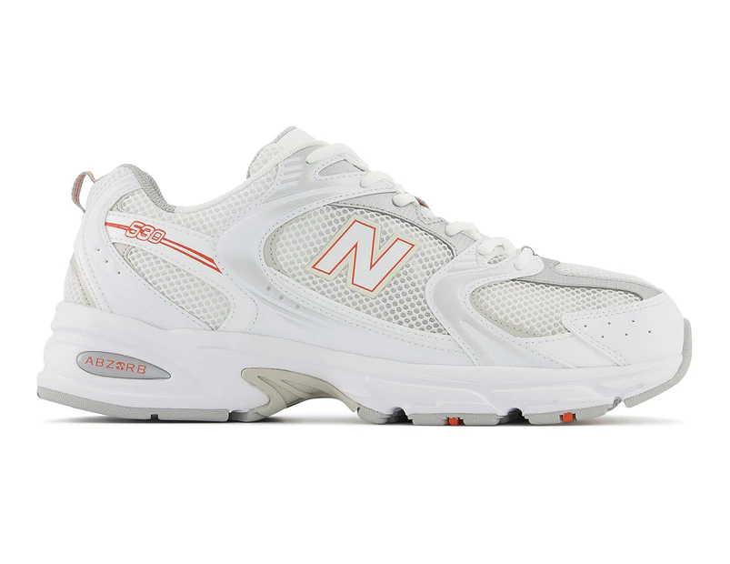 New Balance Men's 530 Sneakers - White/Retro Orange