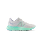 New Balance Girls' Fresh Foam X 880v12 Running Shoes - Light Aluminum/Bright Mint