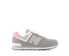 New Balance Youth Girls' 574 Sneakers - Grey/Pink