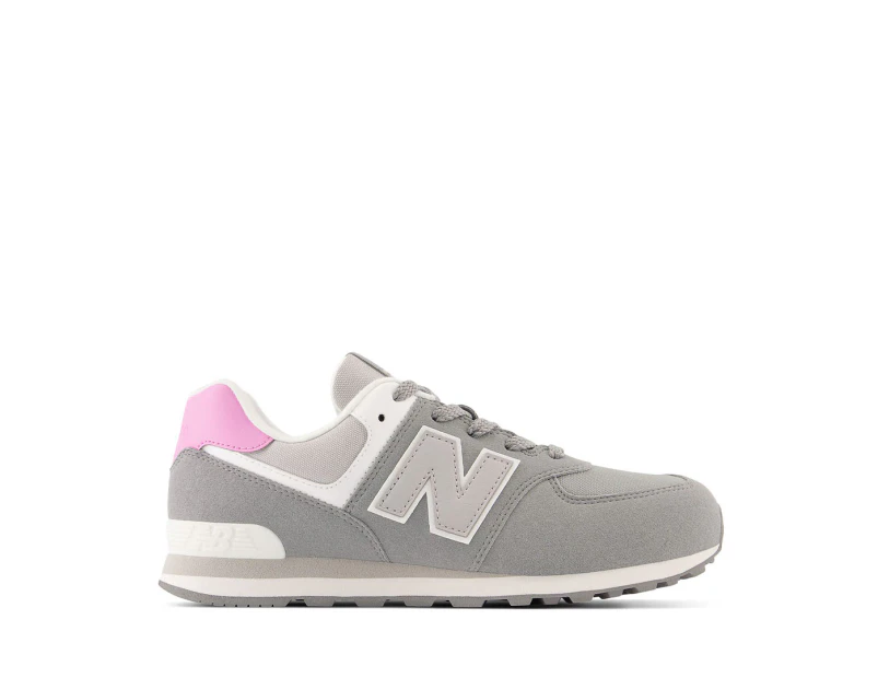 New Balance Youth Girls' 574 Sneakers - Grey/Pink