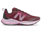 New Balance Women's Nitrel v4 Women's Wide Fit Trail Running Shoes - Garnet/Black