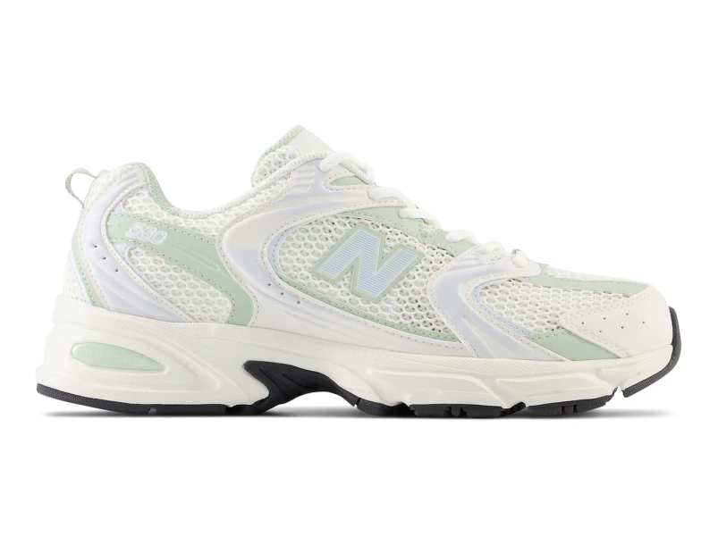 New Balance Men's 530 Sneakers - White/Cosmic Jade Green