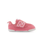 New Balance Toddler Girls' NEW-B Hook & Loop Wide Fit Shoes - Natural Pink/White