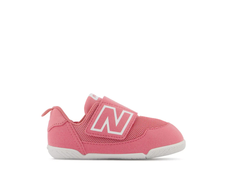 New Balance Toddler Girls' NEW-B Hook & Loop Wide Fit Shoes - Natural Pink/White