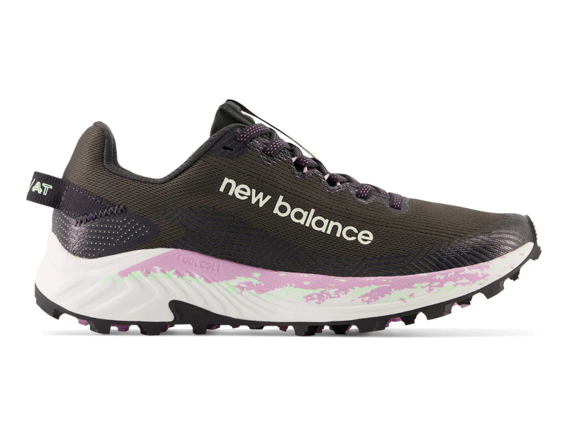 New Balance Women's FuelCell Summit Unknown v4 Trail Running Shoes - Grey/Green Aura