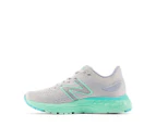 New Balance Girls' Fresh Foam X 880v12 Running Shoes - Light Aluminum/Bright Mint