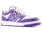 New Balance Men's BB480 Sneakers - White/Prism Purple