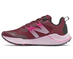 New Balance Women's Nitrel v4 Women's Wide Fit Trail Running Shoes - Garnet/Black