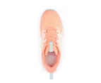 New Balance Youth Girls' Rave Run v2 Running Shoes - Grapefruit/Bleach Blue/Hi-Lite