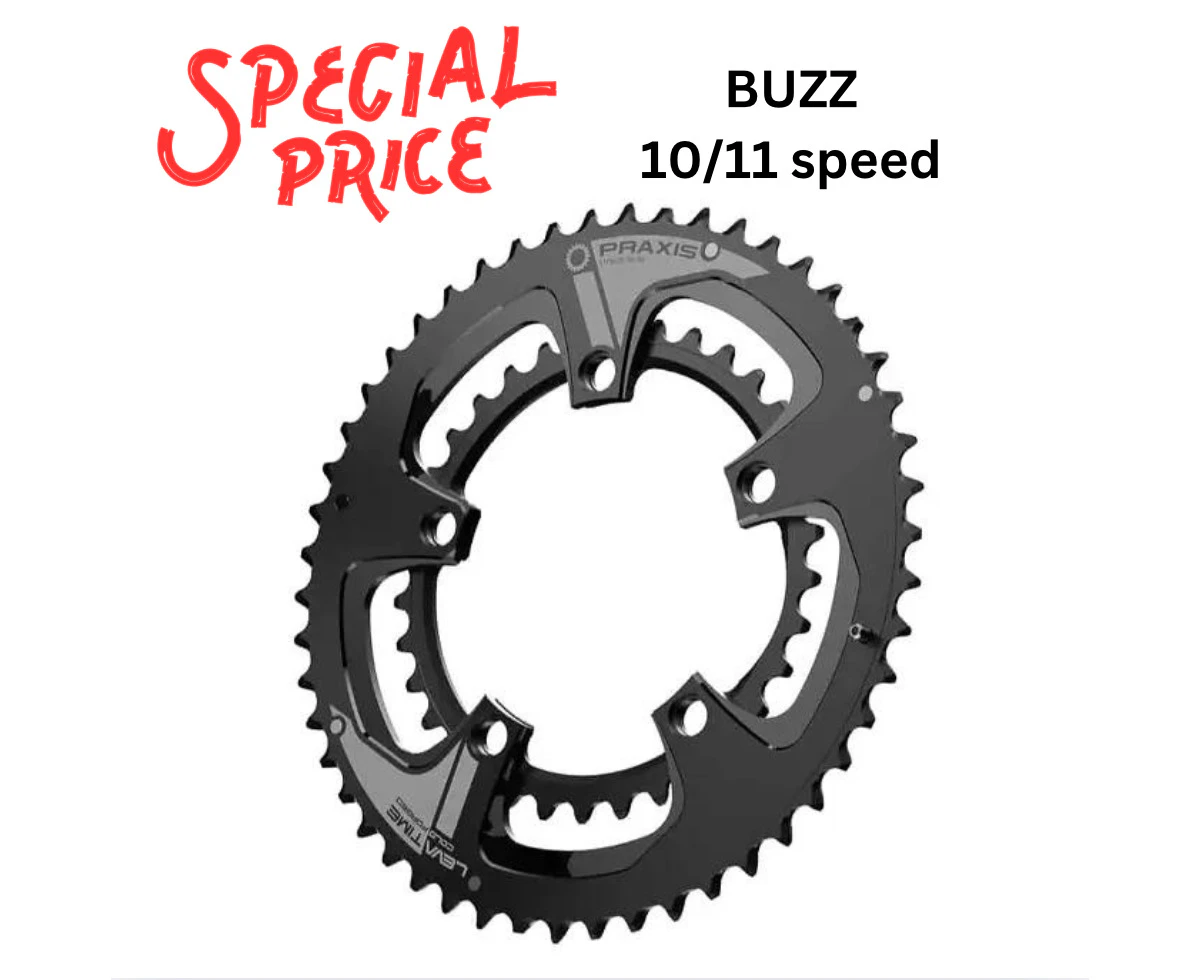 Praxis 2x Chainrings (Road) 110/130BCD - 53/39t 130BCD BUZZ 10/11s ONLY***SALE