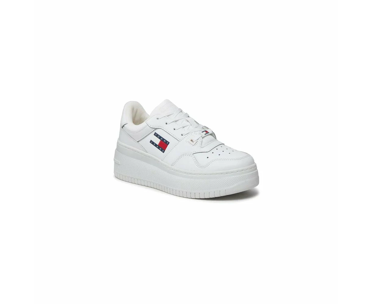 Tommy Hilfiger Jeans White Leather Sneaker