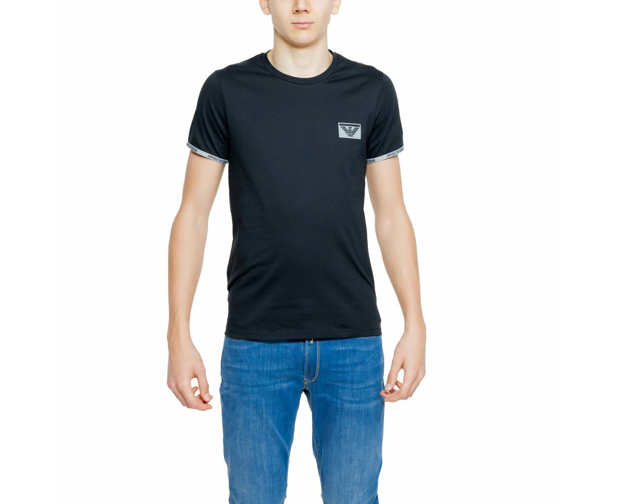 Emporio Armani Underwear Black Cotton T Shirt