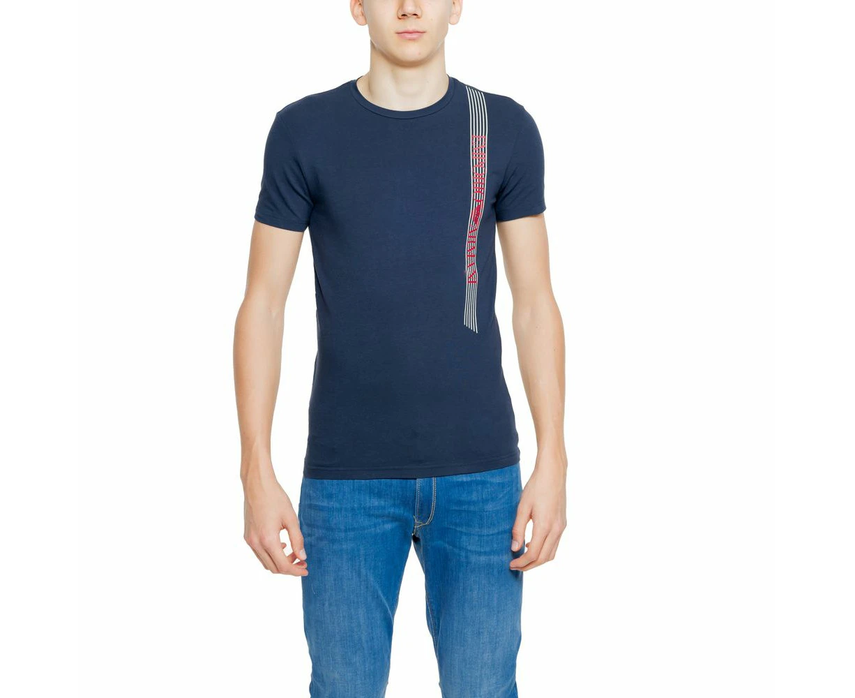 Emporio Armani Underwear Blue Cotton T Shirt