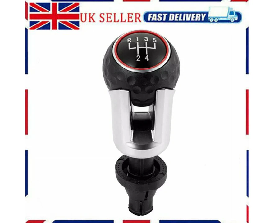 R Line 5-Speed Shift Stick Gear Knob For Vw Golf 5 6 7 Caddy Touran Tiguan