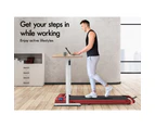 BLACK LORD Treadmill Electric Walking Pad Home Fitness Foldable Red w/ Smart Watch