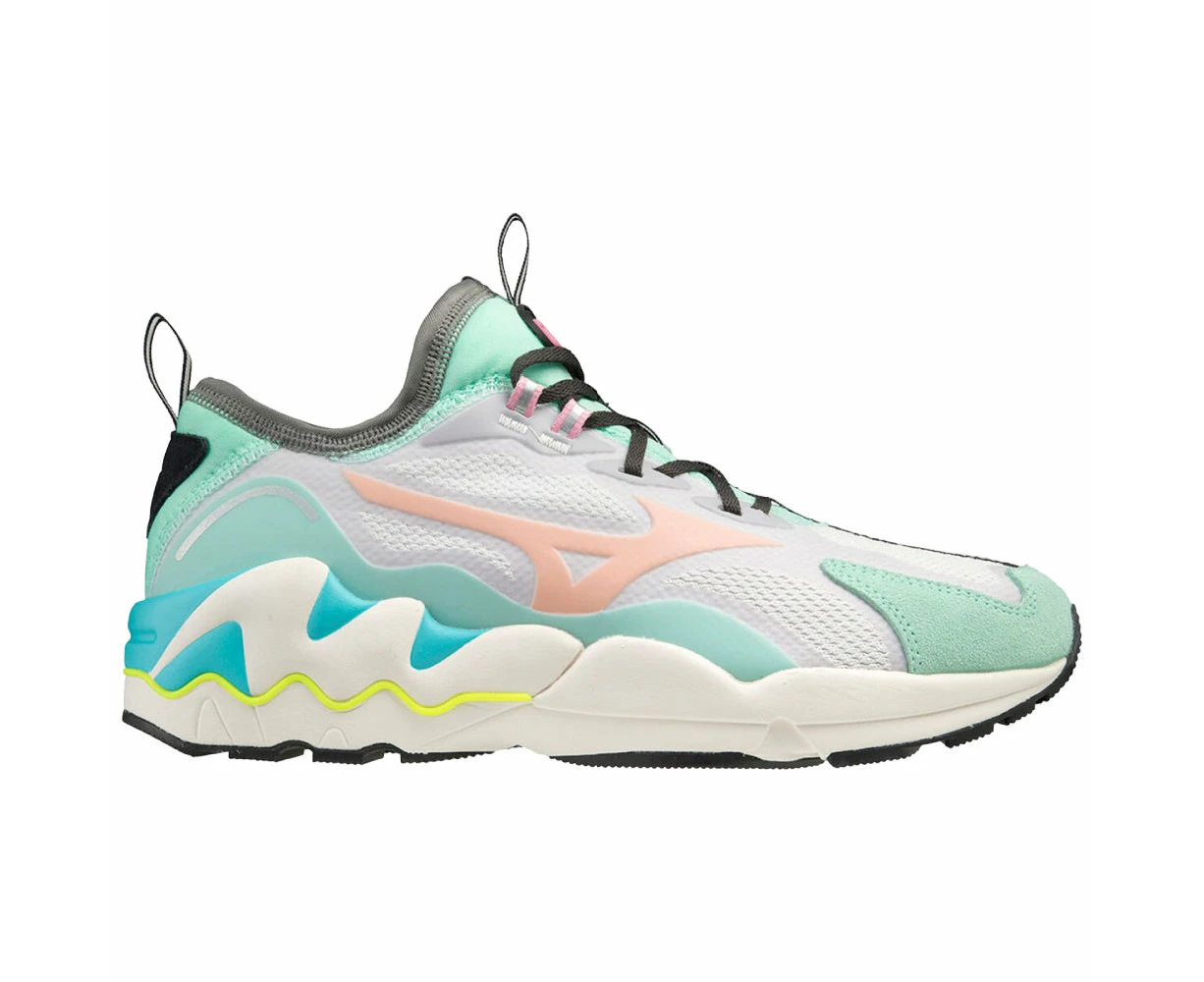 Mizuno | Mens Wave Rider 1B (Ice Green/Peach Cobbler/Nimbus Cloud) - 11