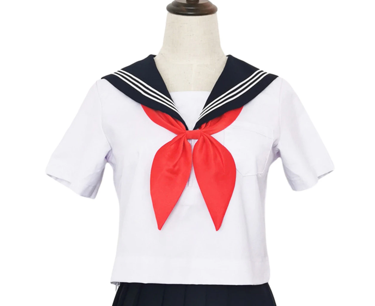 Uniform Sailor Tie for Senior High School Girl Uniform Sailor Tie Accessories - Red